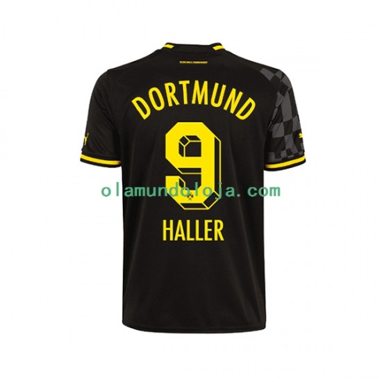 Camisola Borussia Dortmund Sebastien Haller 9 Homem Equipamento Segundo 2022-2023 Manga Curta